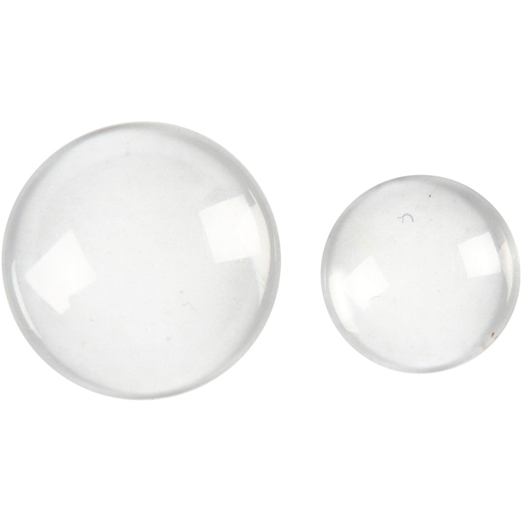Creativ company ronde cabochons met platte achterkant, 8st.