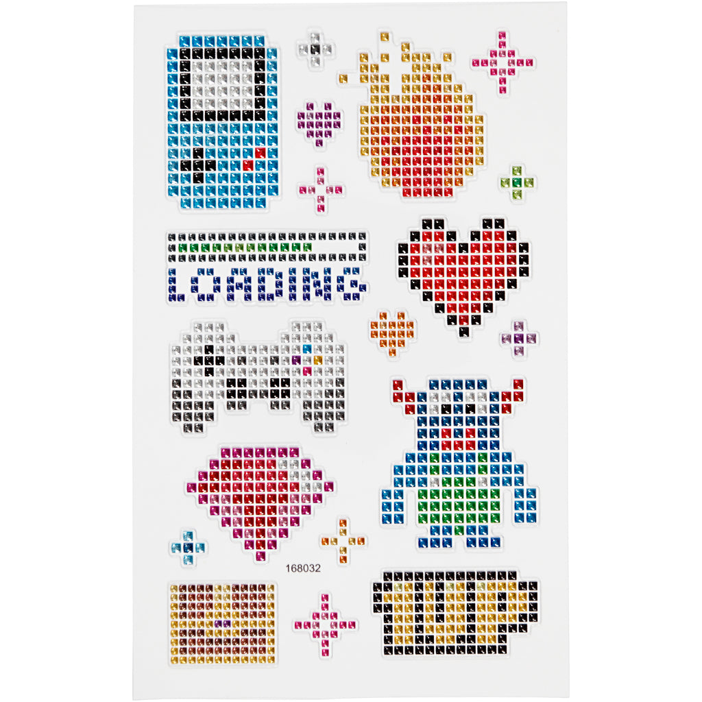 Creativ company diamond stickers, gadgets, vel 10x16 cm, 1 vel