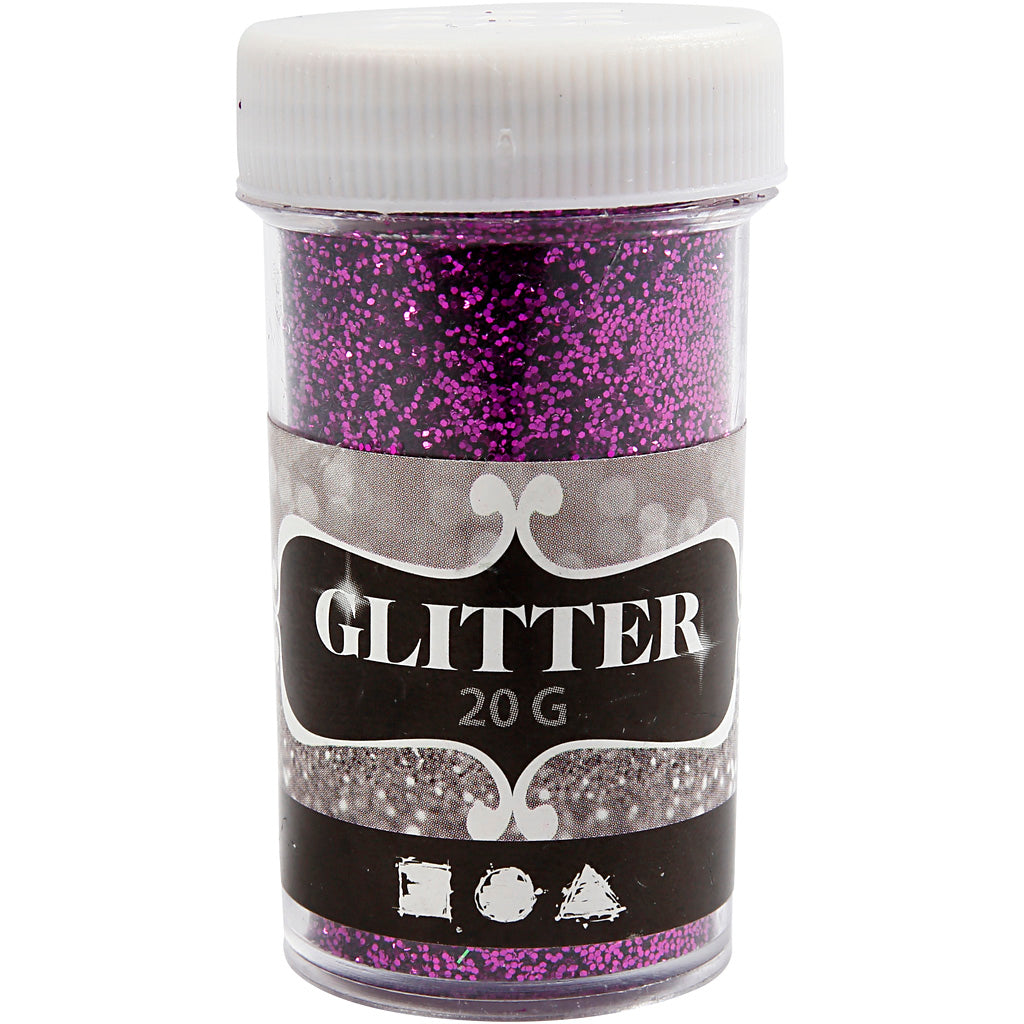 Creativ company glitter, paars, 20 gr 1 doosje