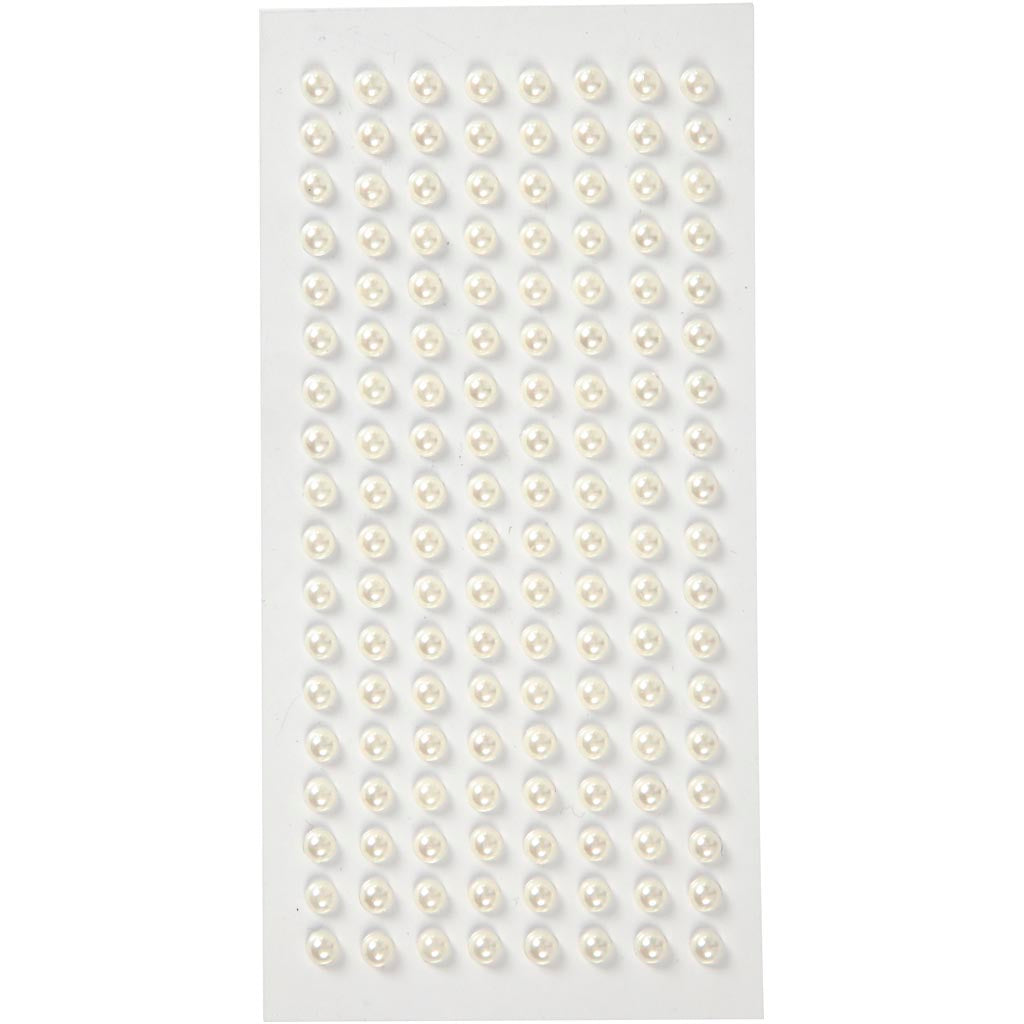 Creativ company halve kralen, d 5 mm, wit, 144 stuk 1 doos
