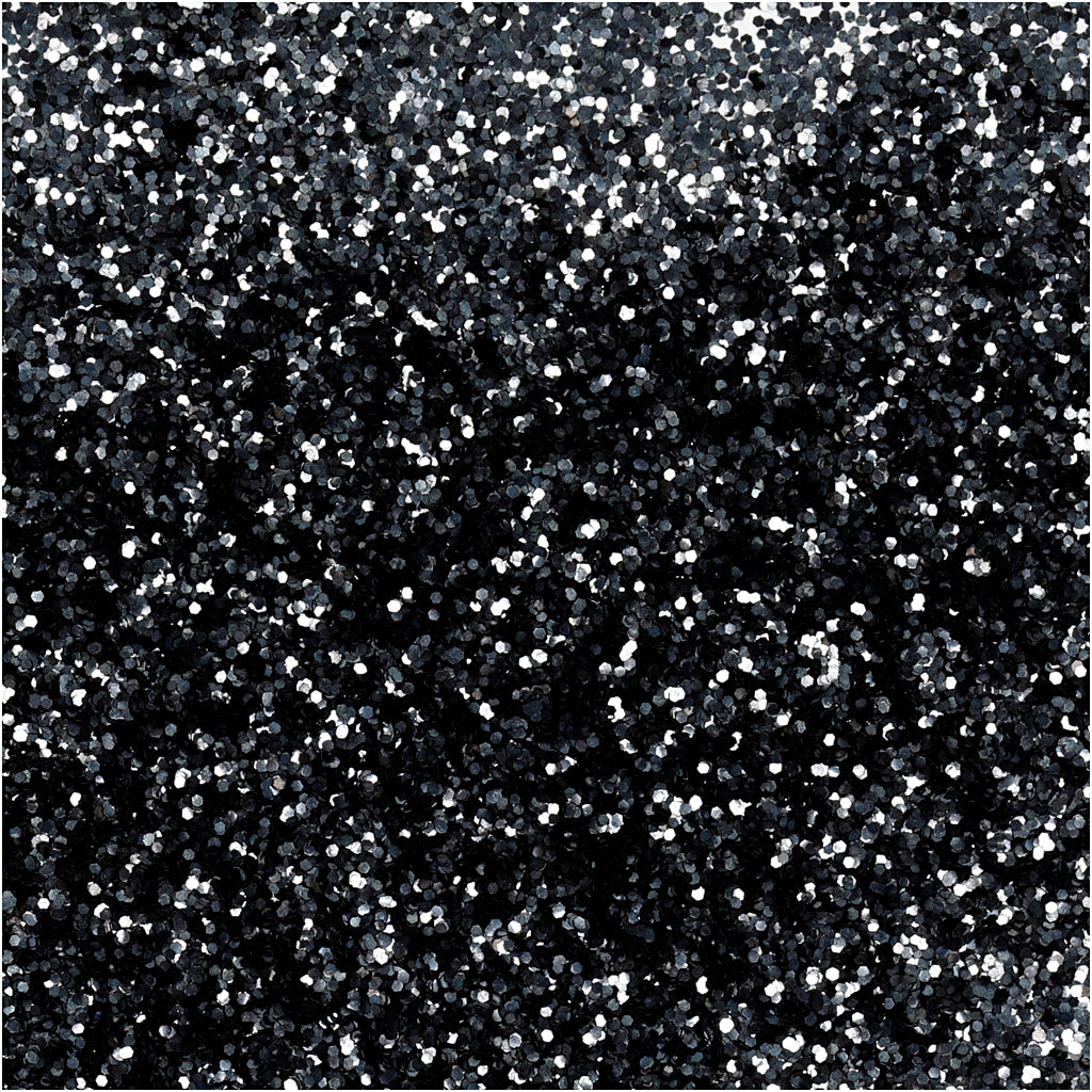 Creativ company bio-glitter, d 0,4 mm, zwart, 10 gr 1 doosje