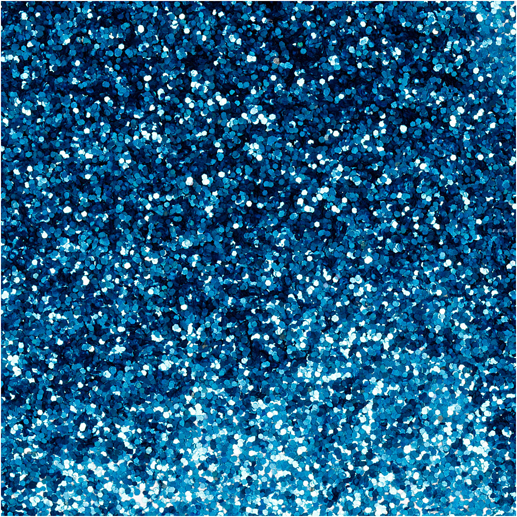 Creativ company bio-glitter, d 0,4 mm, blauw, 10 gr 1 doosje
