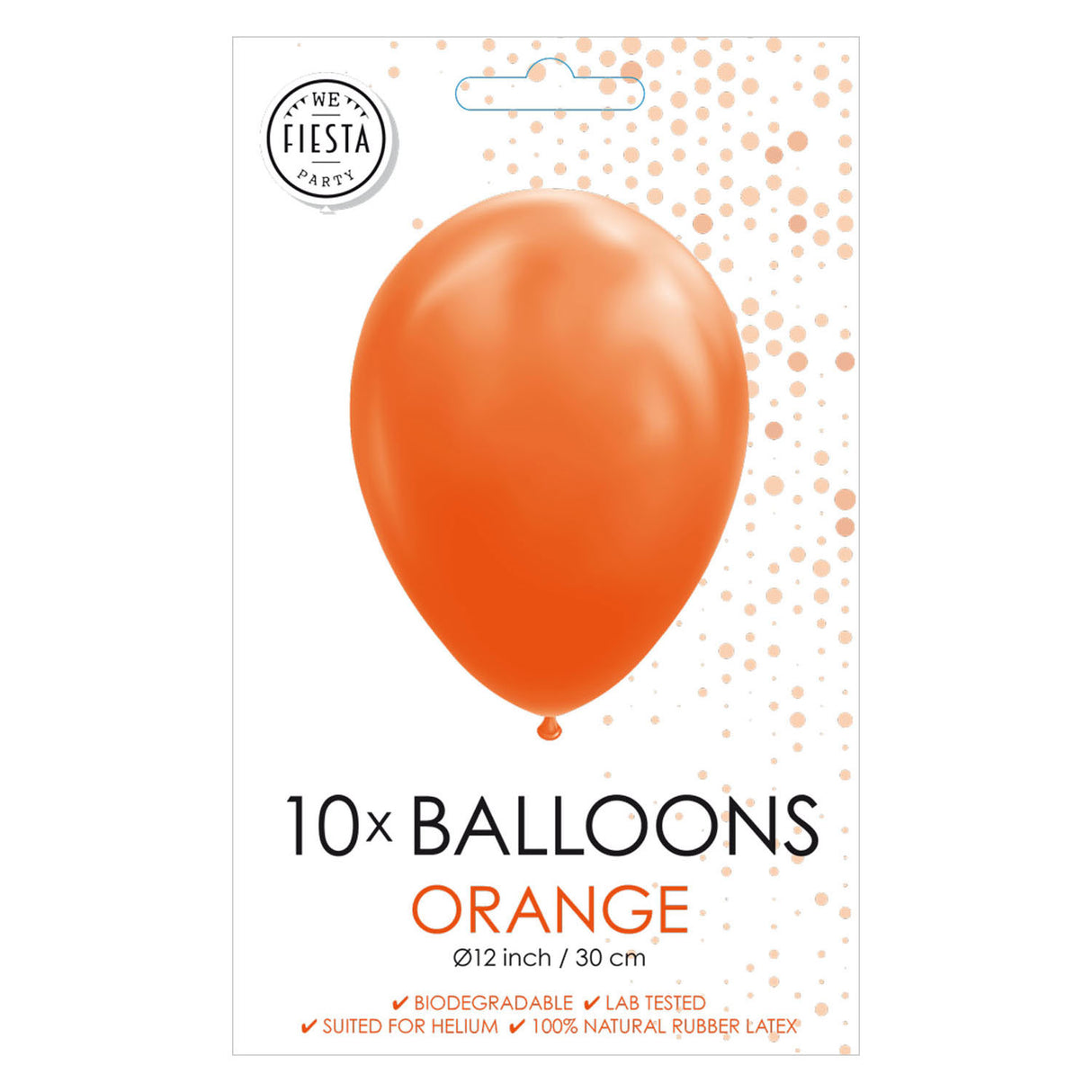Globos ballonnen oranje 30cm, 10st.