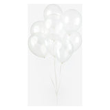 Globos ballonnen doorzichtig 30cm, 10st.