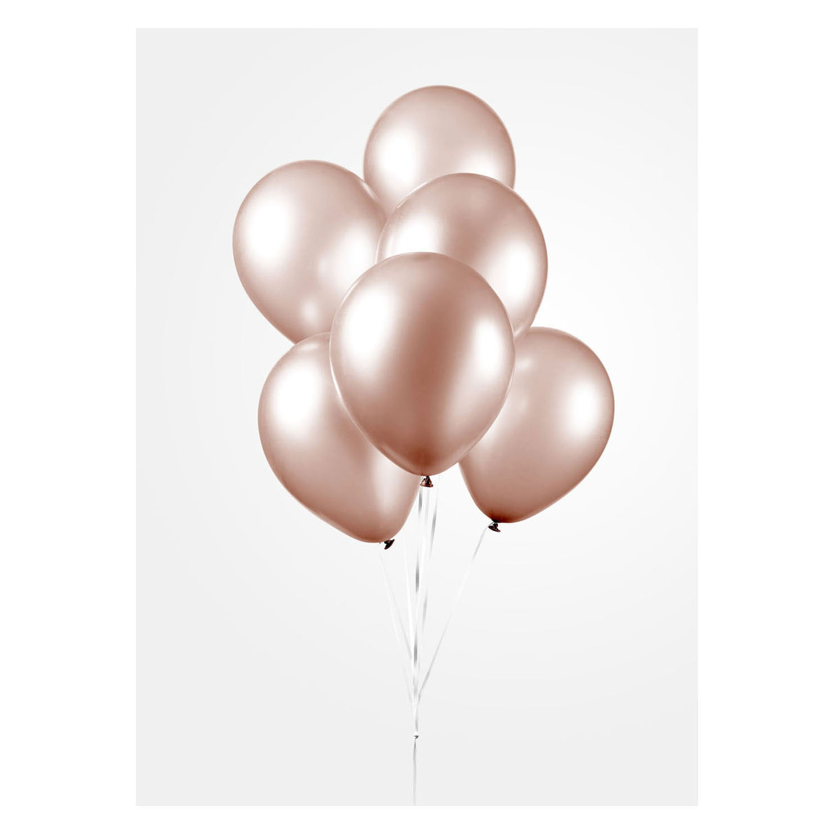Globos ballonnen pearl rose goud 30cm, 10st.