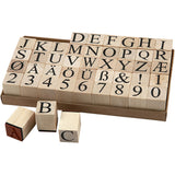 Creativ company stempels, afm 20x20 mm, ca. 15 mm, 45 stuk 1 doos