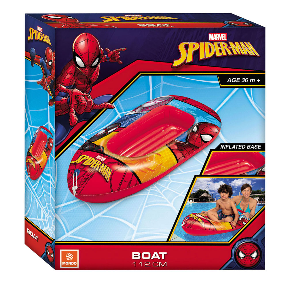 Mondo opblaasboot spiderman, 112cm
