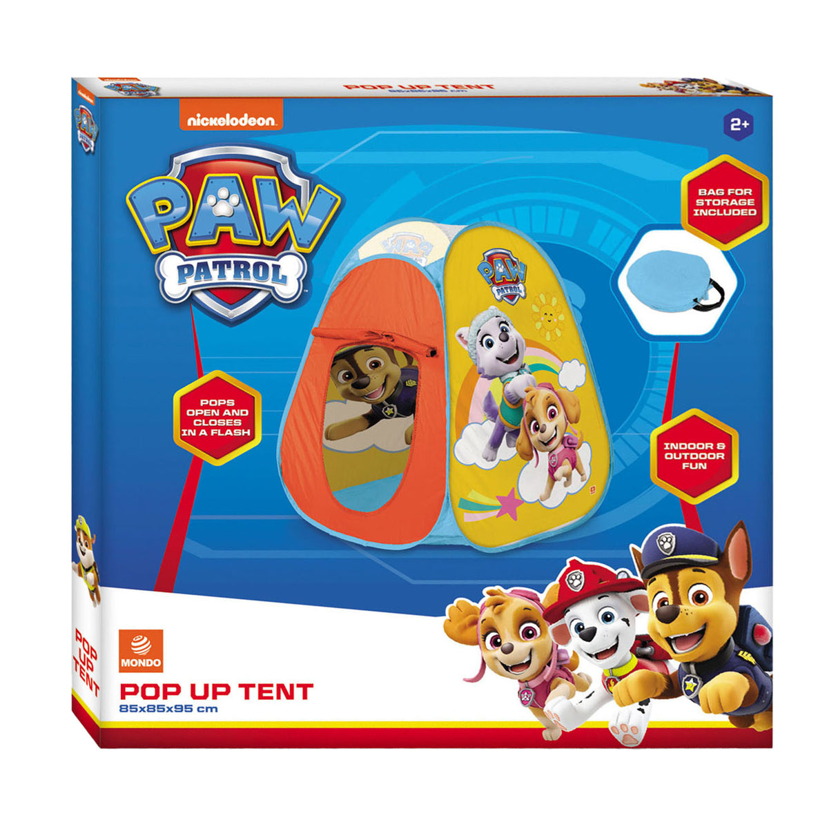 Mondo pop-up tent paw patrol
