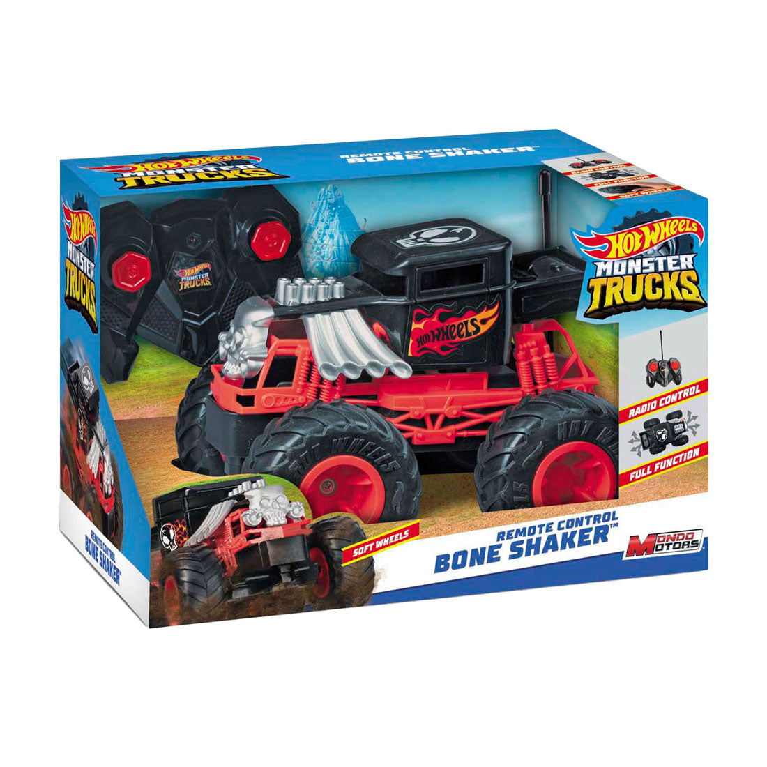Hot wheels mondo motors rc bestuurbare auto - bone shaker