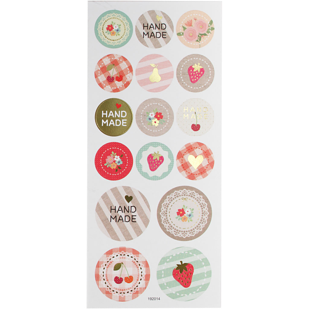 Creativ company stickers, handmade, vel 10x23 cm, ca. 16 stuk, 1 vel