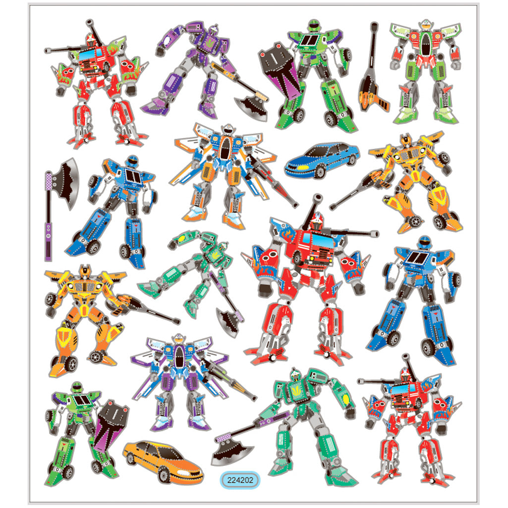 Creativ company zelfklevende stickers transformers, 1 vel
