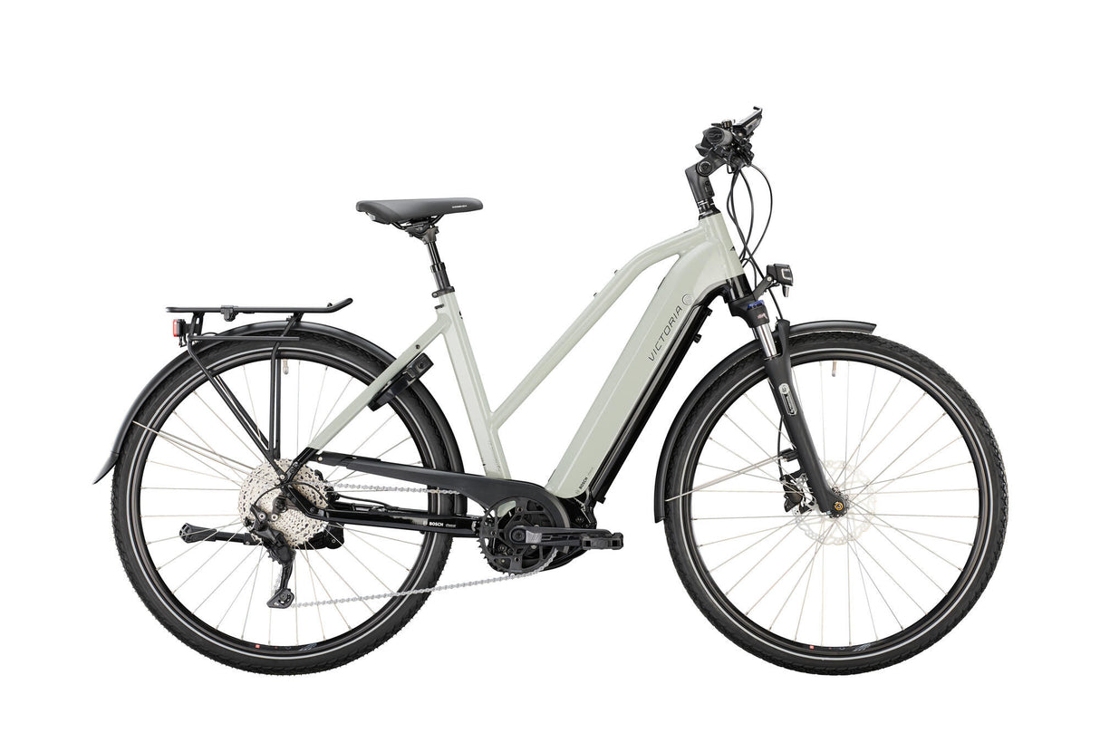 Victoria elektrische trekkingfiets "etrekking 12.9" mod. 22 ebike vict. e-trek. 12.9 28/53 trap. 10sp grey