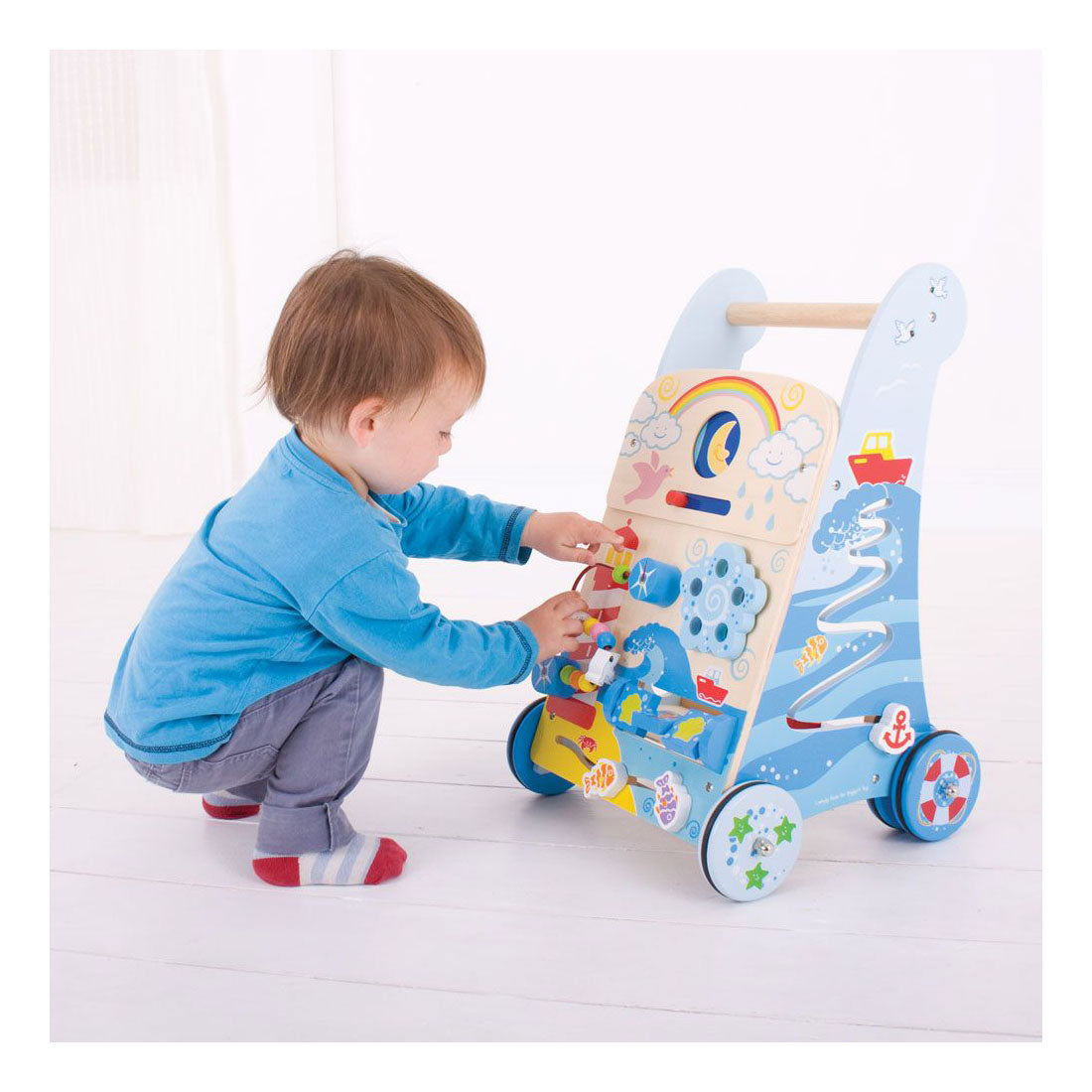 Bigjigs marine activity loopwagen