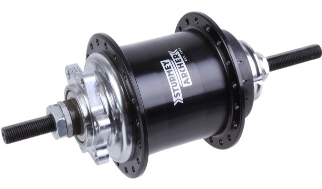 Sturmeyarcher sturmey archer rs-rk3 achternaaf 3v vrijloop met 6-p disk schijf 36g zwart kaal