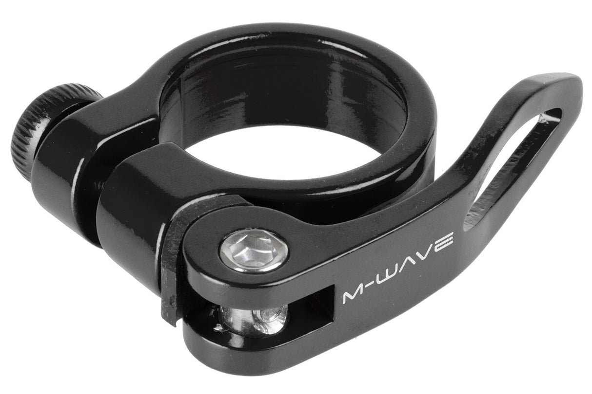 M-Wave Zadelpenklem Clampy-QR 34,9 mm aluminium zwart
