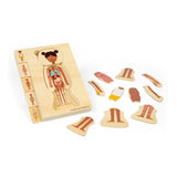 Bigjigs houten anatomiepuzzel - meisje, 26st.
