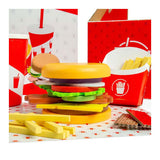 Bigjigs houten burger- en frietset, 48dlg.
