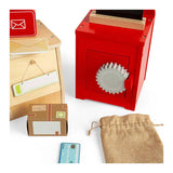 Bigjigs houten postkantoor speelset, 19dlg.