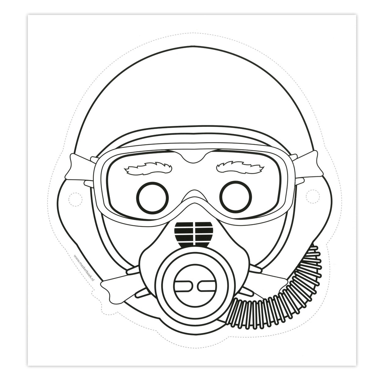 Centraal boekhuis maskers: brandweer
