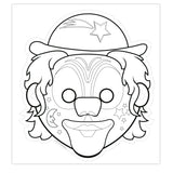 Centraal boekhuis maskers: clowns