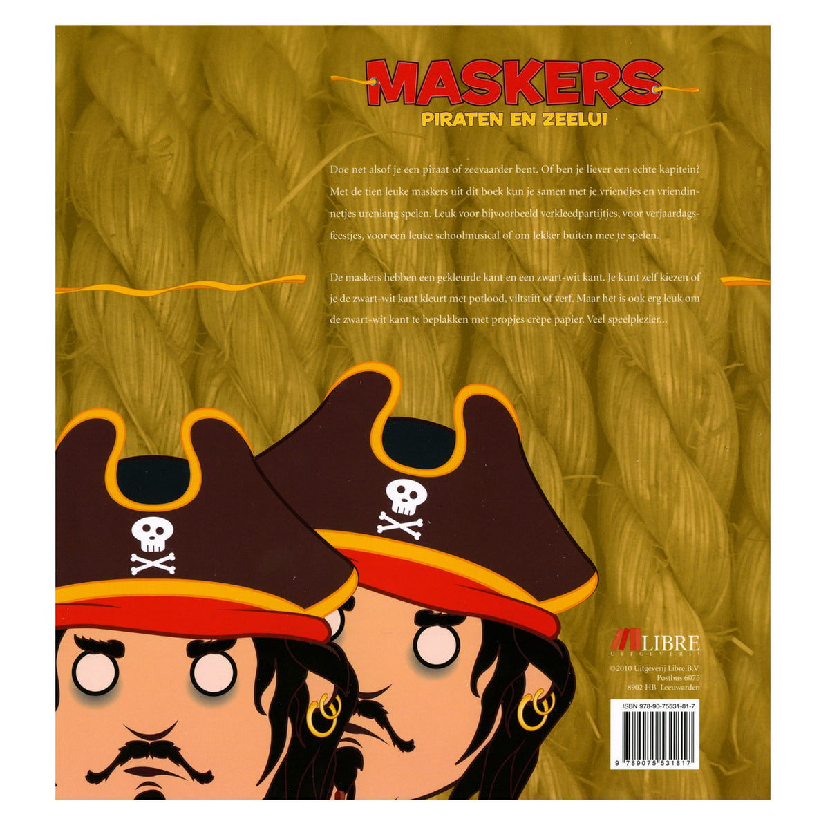 Centraal boekhuis maskers: piraten en zeelui