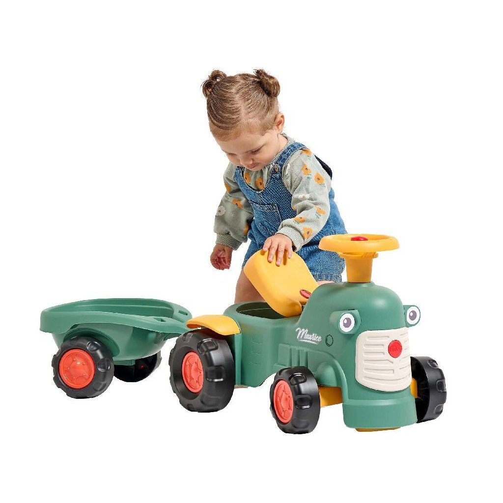 Falk maurice looptractor set groen geel
