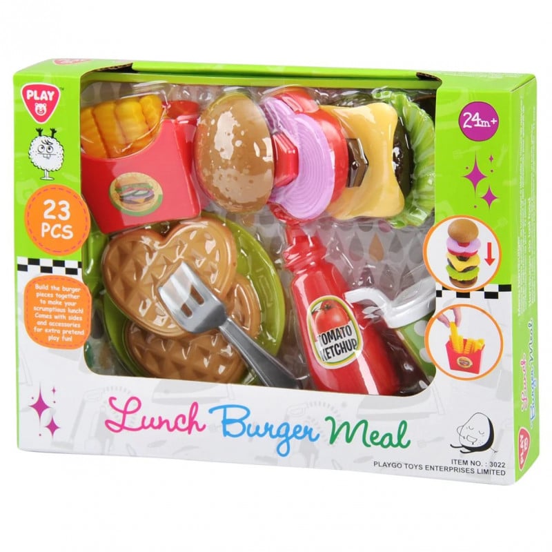 Playgo hamburger restaurant maaltijd speelset.