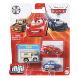Mattel cars disney mini racers 3 pack assorti
