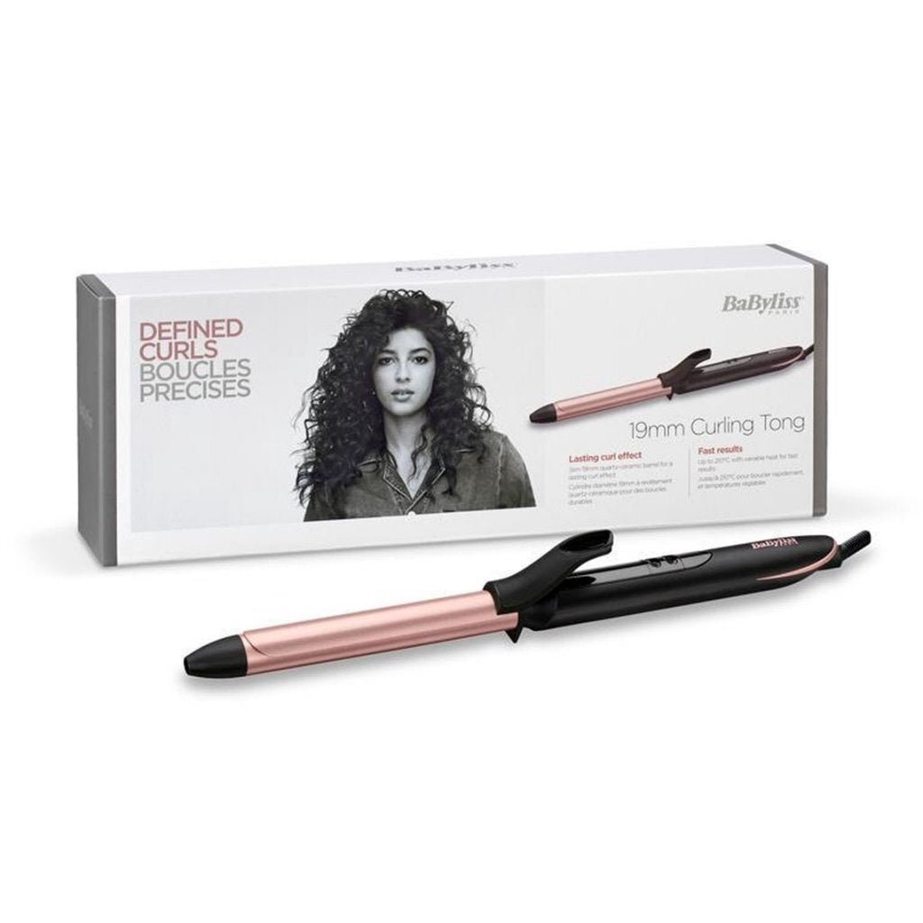 Babyliss c450e krultang 19 mm zwart rosé