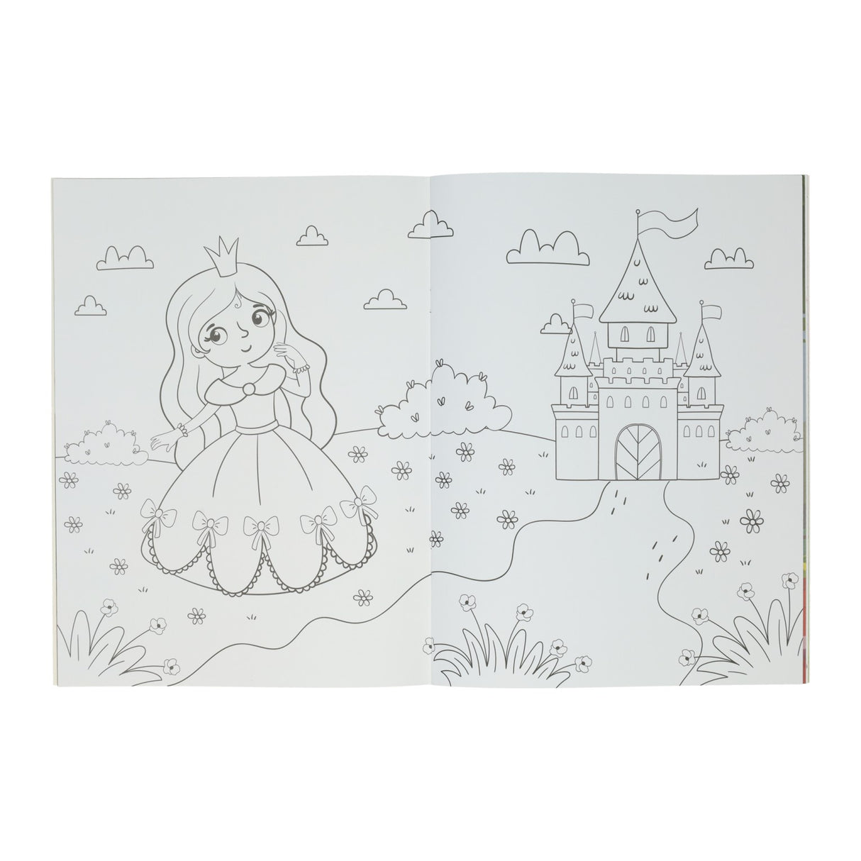 Kleur- en stickerboek fantasie wereld