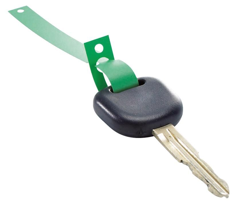 Eichner sleutelaanhanger key fob green 1000 pcs on roller