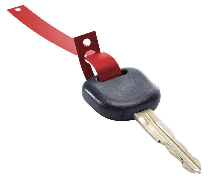 Eichner sleutelaanhanger key fob red 1000 pcs on roller