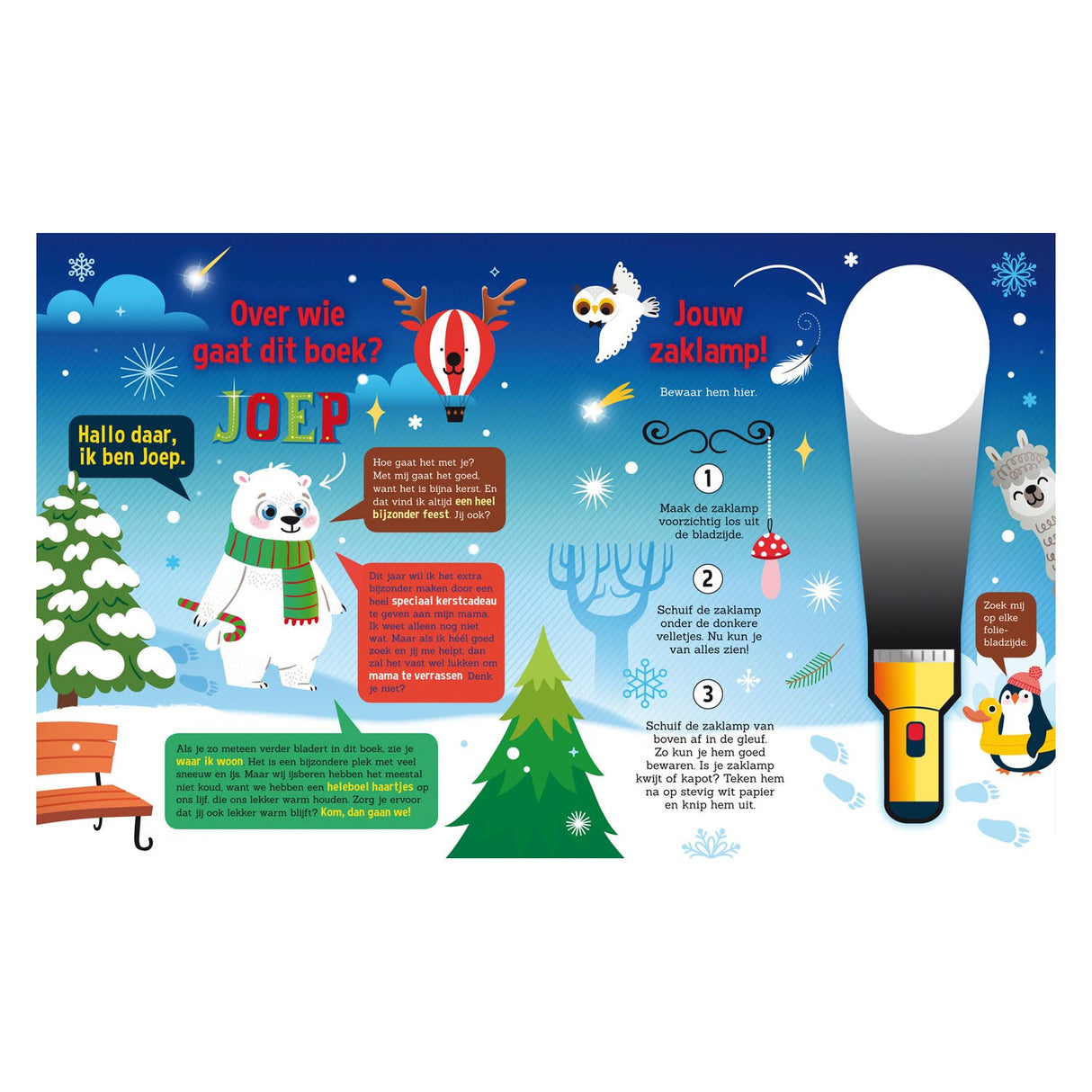 Lantaarn publishers speuren in de kerstwereld + kartonnen zaklamp