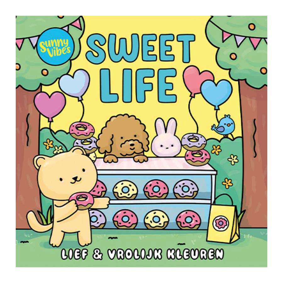 Lantaarn publishers kleurboek sunny vibes - sweet life