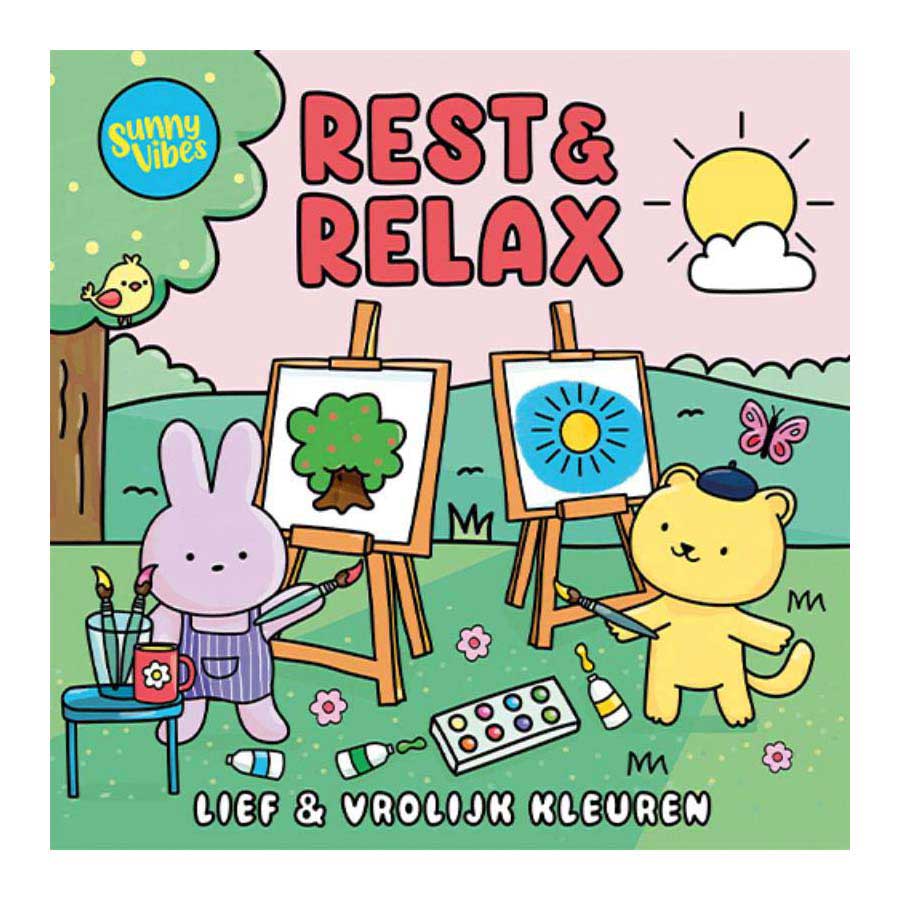 Lantaarn publishers kleurboek sunny vibes - rest relax