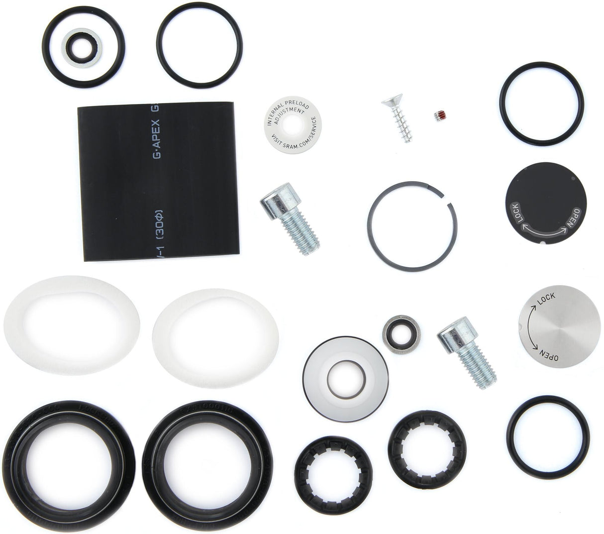 Rockshox service kit complete service kit rocksh. paragon stalen veer