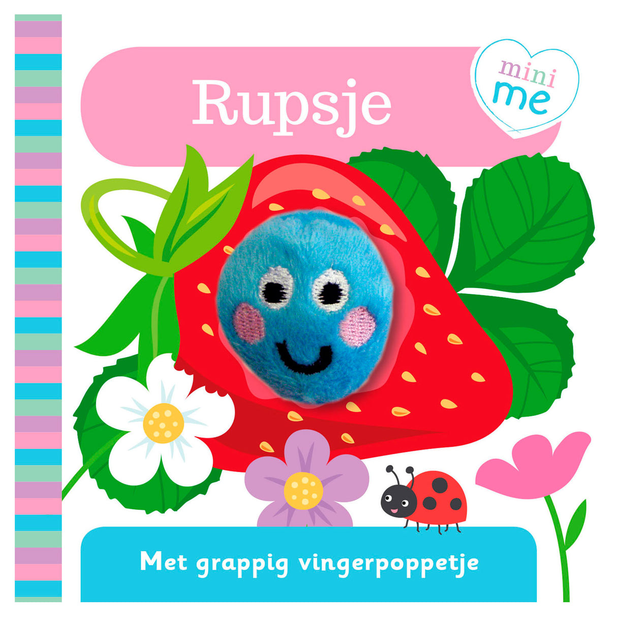 Rebo publishers vingerpopboekje mini me - rupsje
