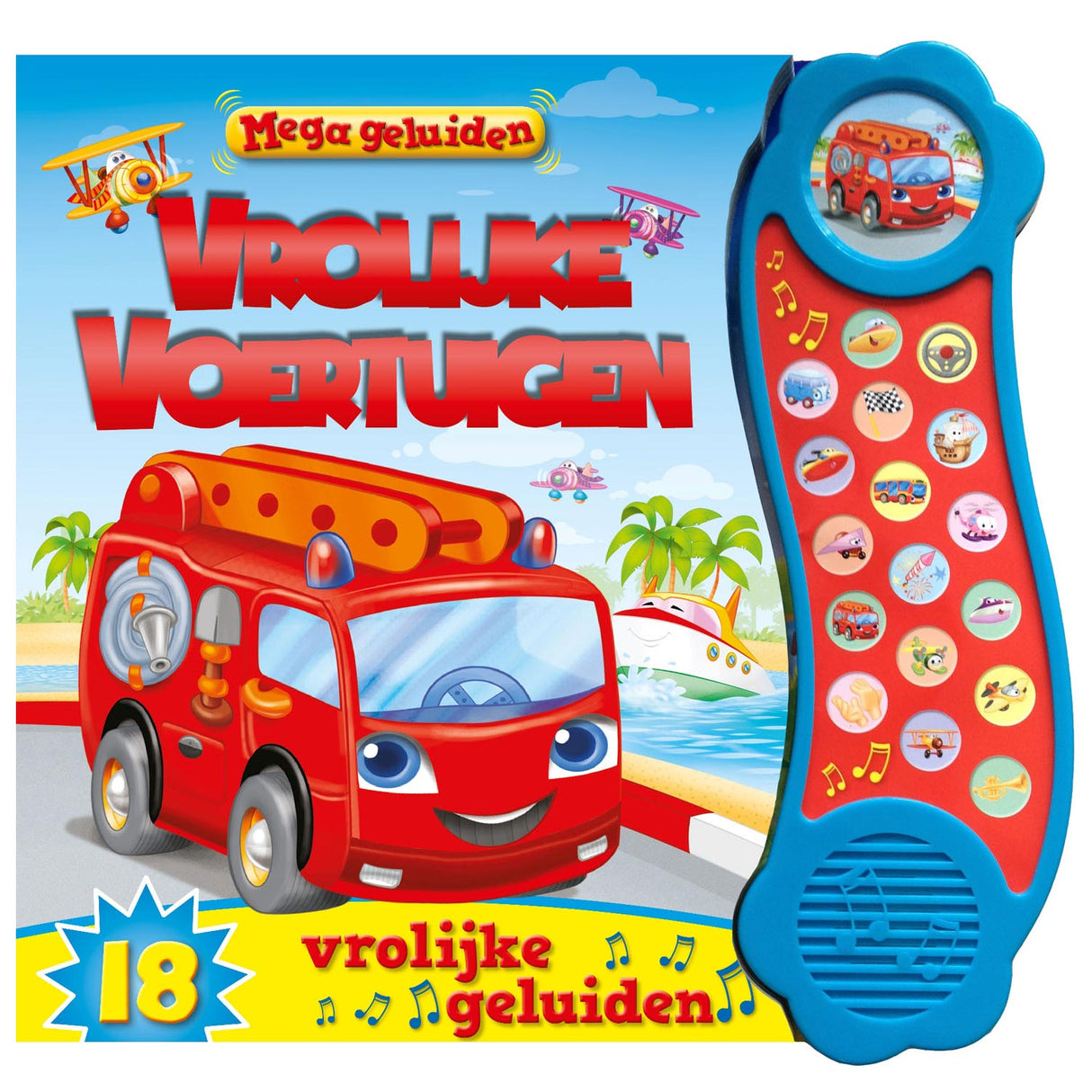 Rebo publishers mega geluidenboek - vrolijke voertuigen
