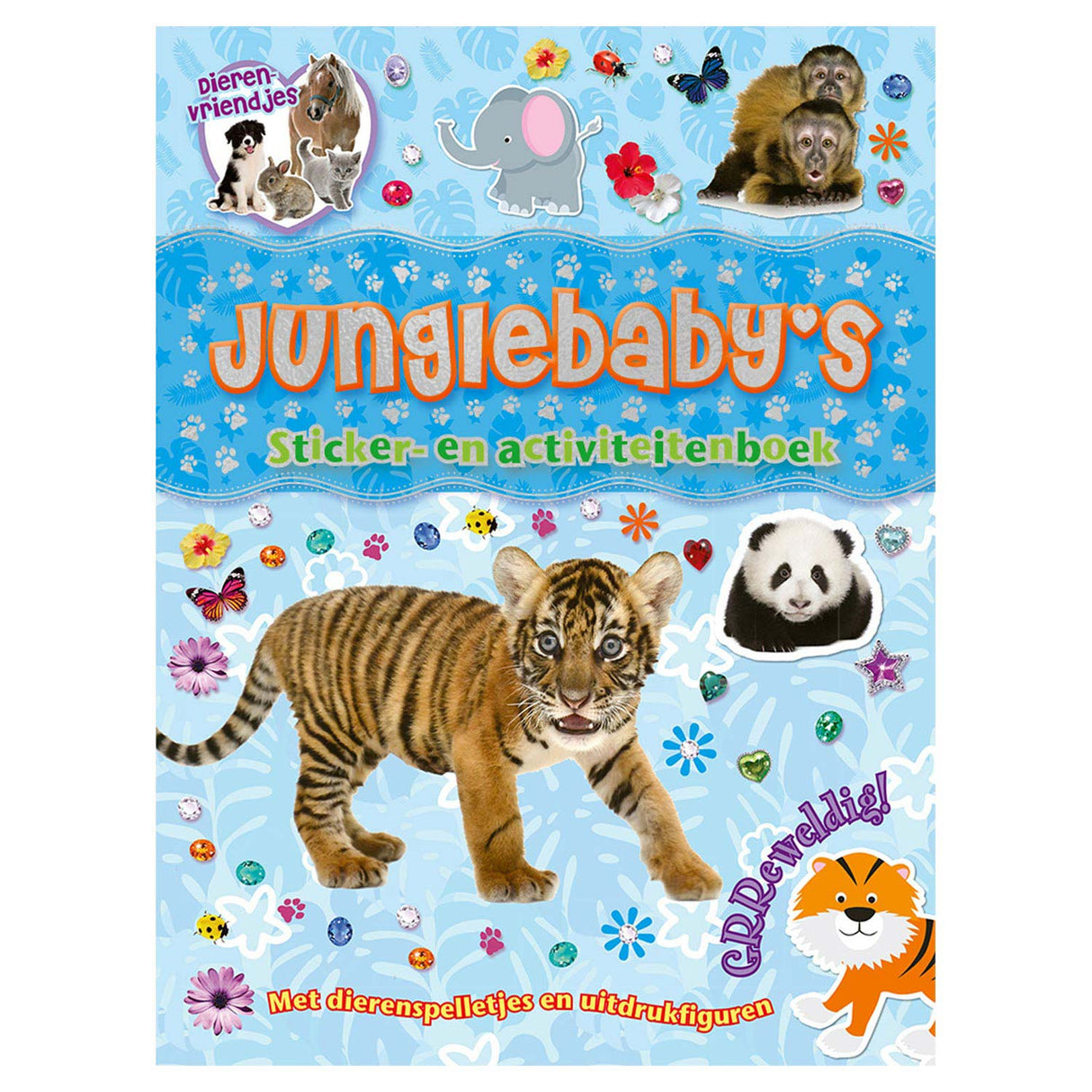 Rebo publishers dierenvriendjes - junglebaby's sticker- en activiteitenboek