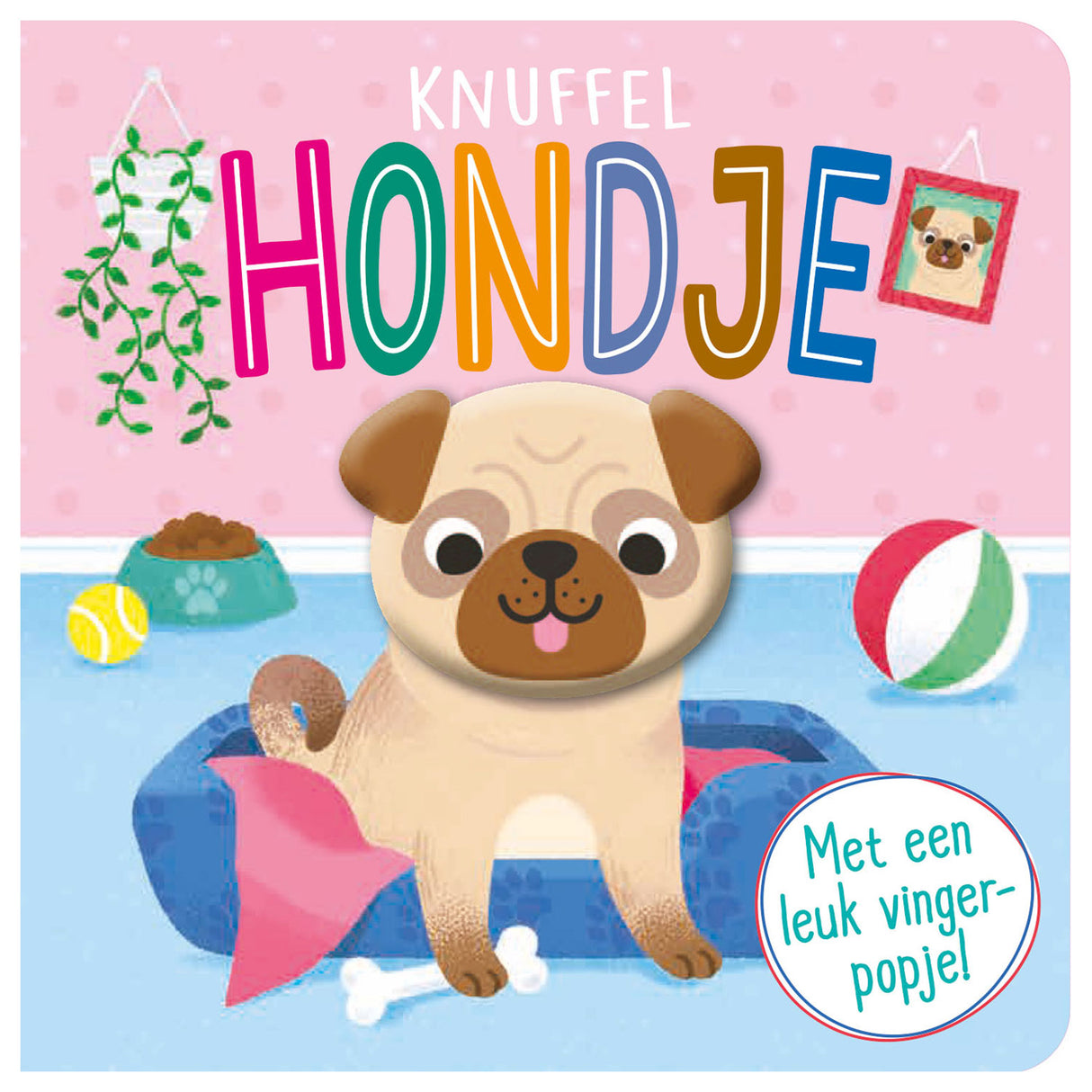 Vingerpopboekje - knuffel hondje