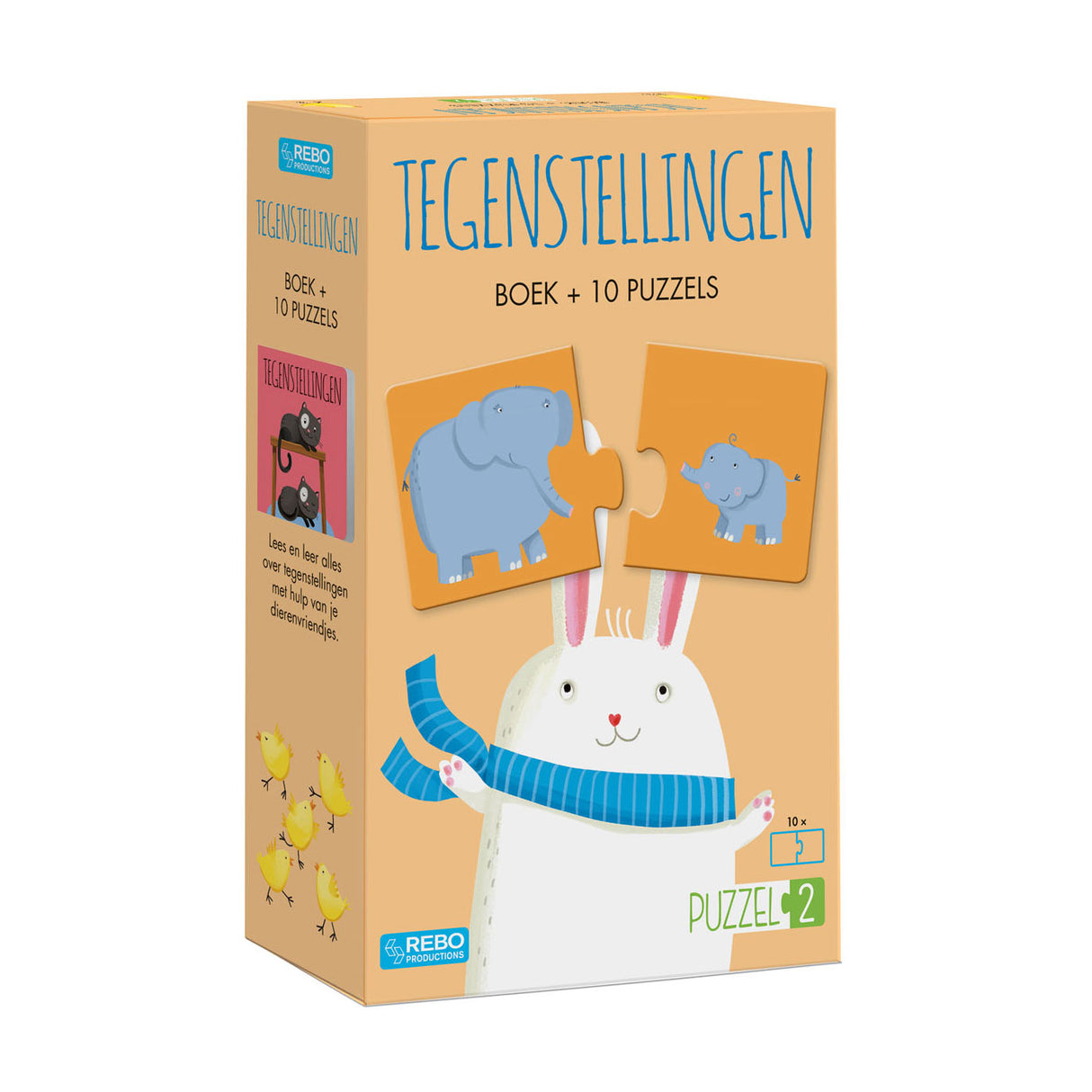 Rebo publishers puzzel2 - boek tegenstellingen met 10 puzzels