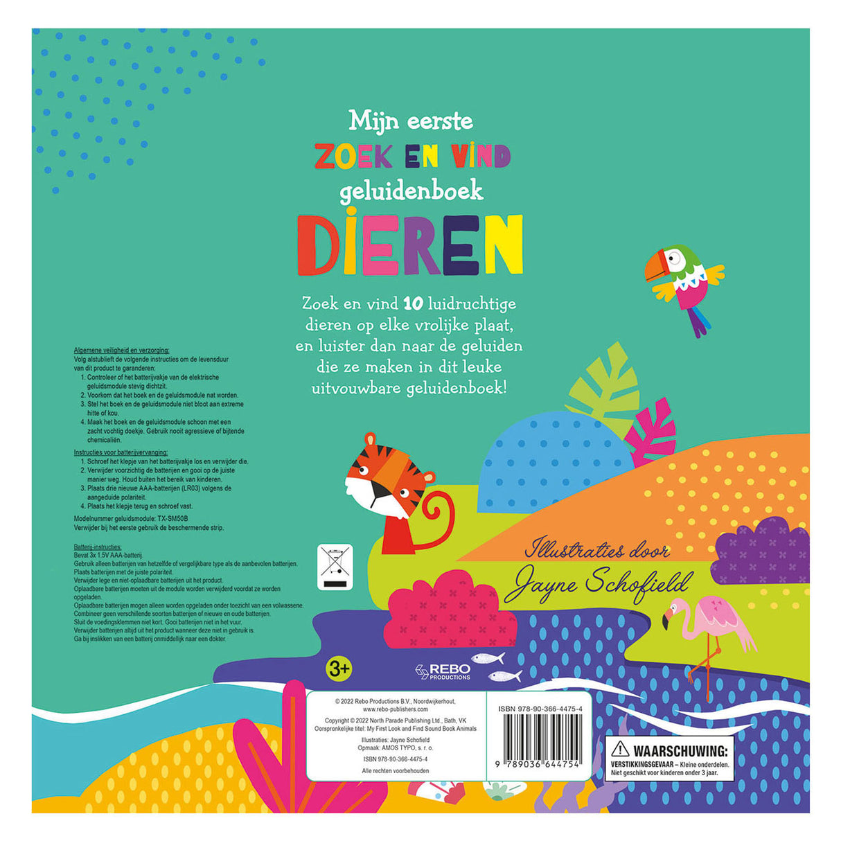 Rebo publishers geluidenboek dieren - zoek en vind