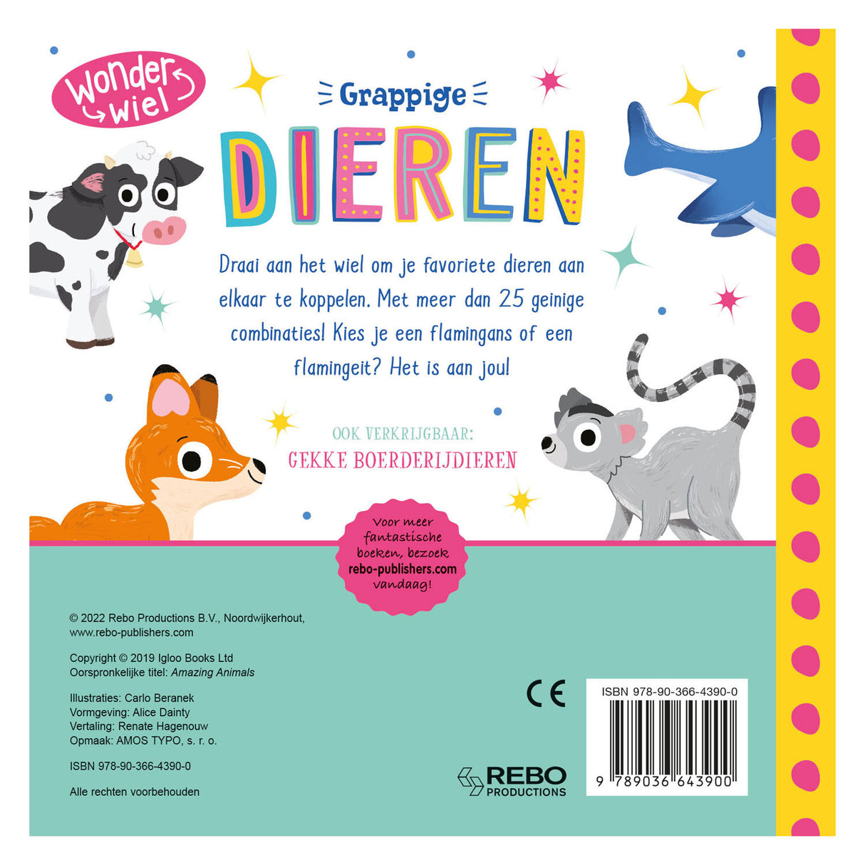 Rebo publishers grappige dieren - wonderwiel