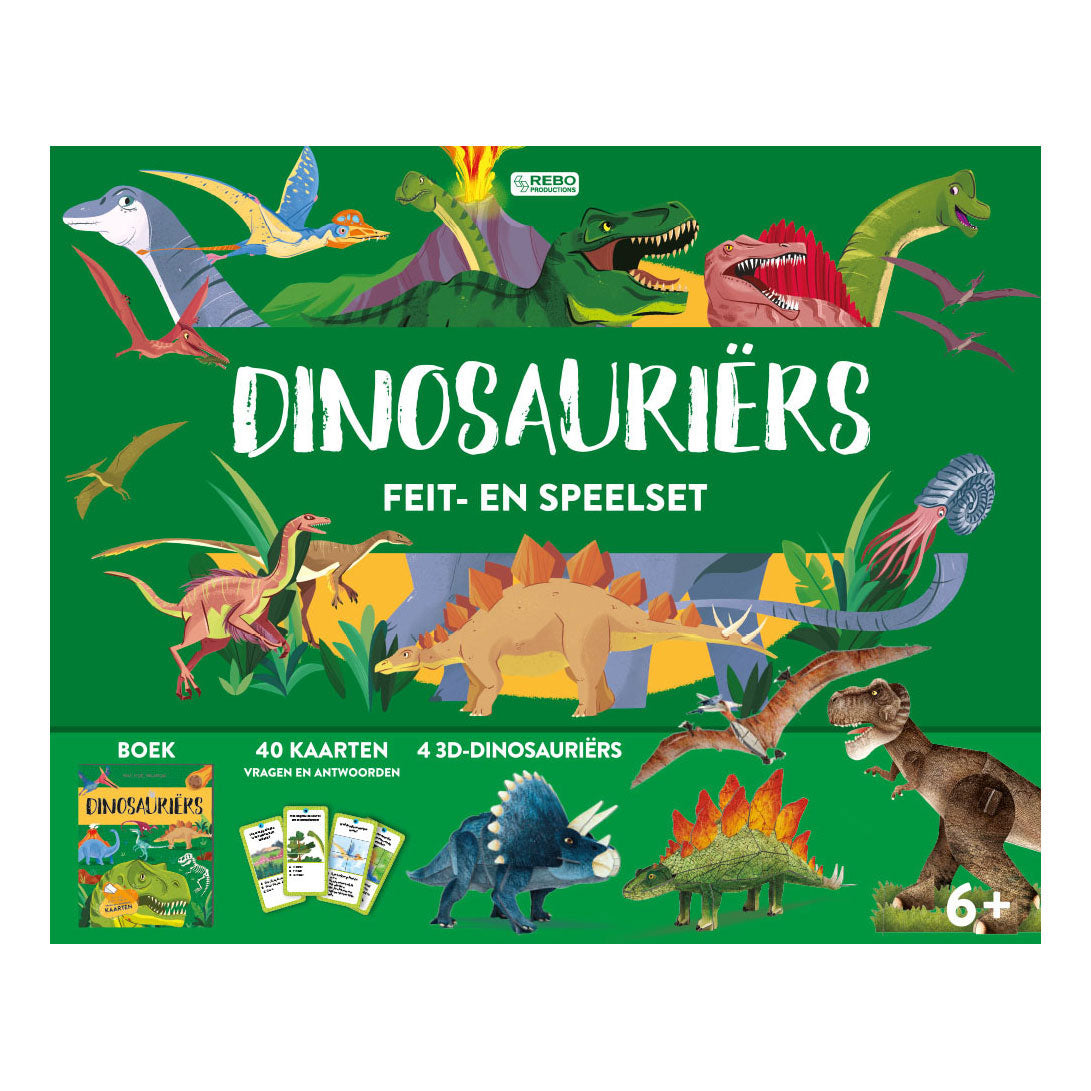 Rebo publishers dinosauriers - feit- en speelset
