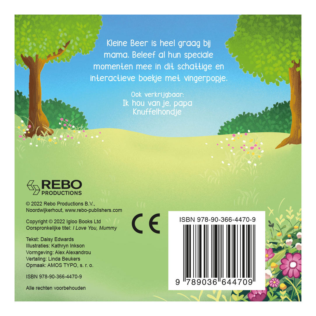 Rebo publishers ik hou van je, mama - vingerpopboek