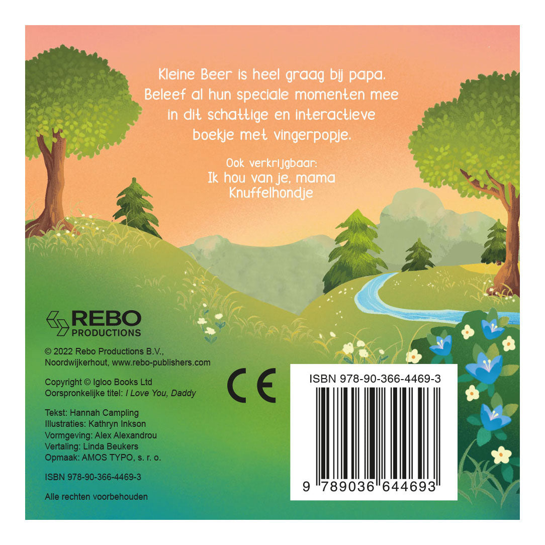 Rebo publishers ik hou van je, papa - vingerpopboek