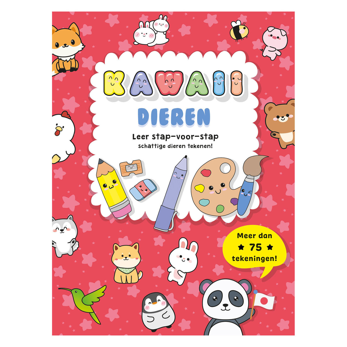Rebo publishers kawaii dieren leer stap voor stap tekenen