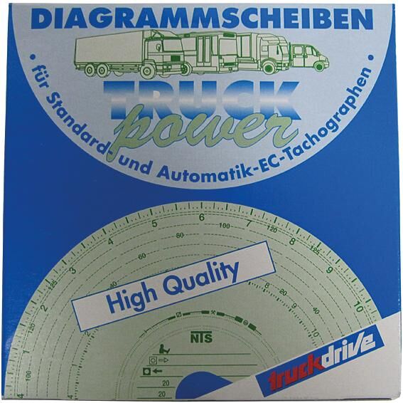 Nts original graf bluco diagramschijven tachograph 125km h pack of 100 pieces