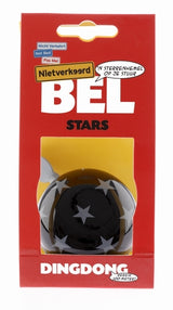 Nv ding dong bel 60mm sterren zwart met sterren kaart