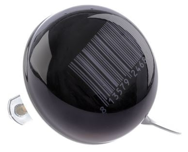 Nv ding dong bel 60mm stipes zwart met barcodekaart
